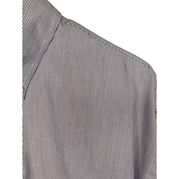 Meeting Street Wrinkle Resistant Pinpoint Pima Blend Shirt Men's 16.5 32 33 - Picture 4 of 12